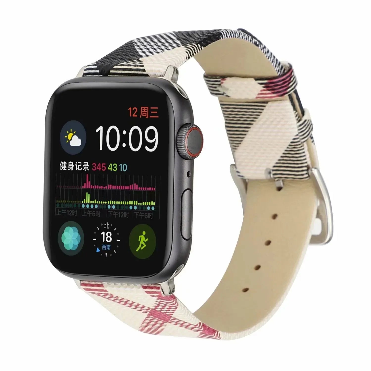 Fashion Light Luxury Leather Check Strap - Bellarte Enchanté Fashion Light Luxury Leather Check Strap